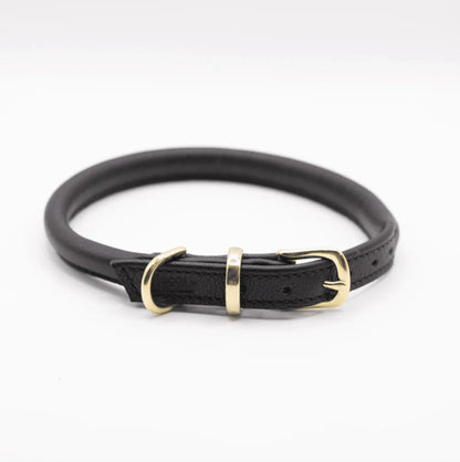 Rolled Soft Leather Collar