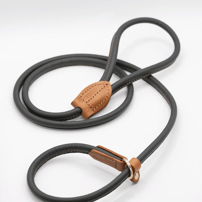 Rolled Soft Leather Slip Lead