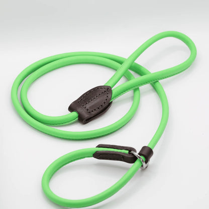 Rolled Soft Leather Slip Lead