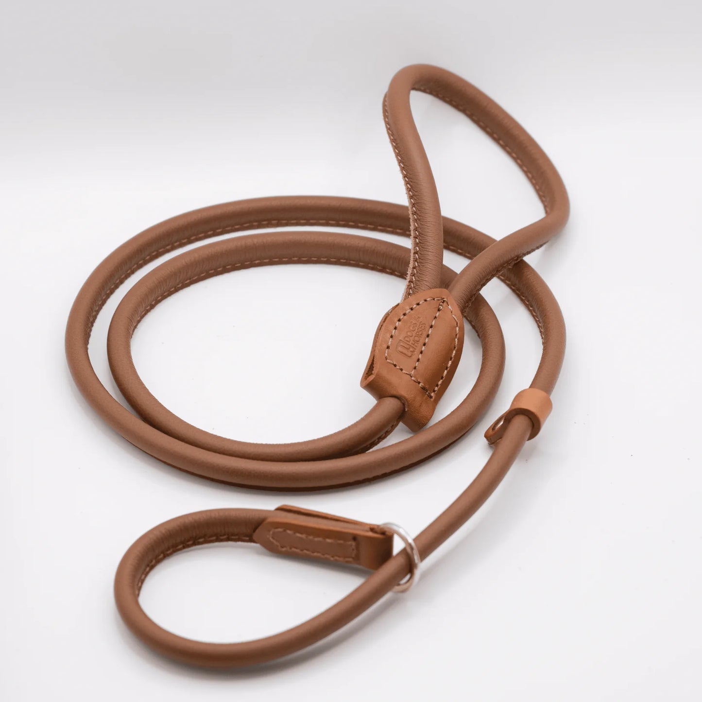 Rolled Soft Leather Slip Lead