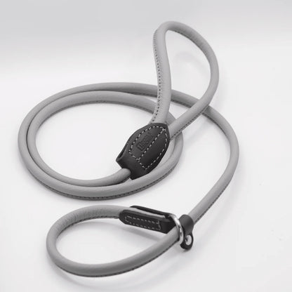 Rolled Soft Leather Slip Lead
