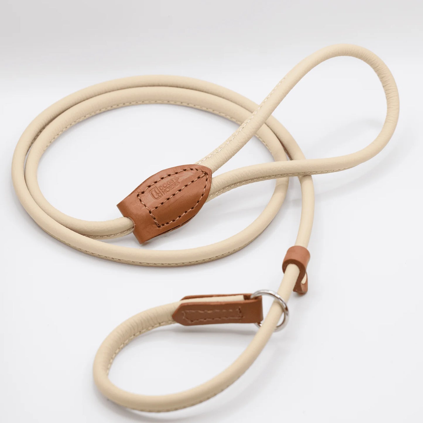 Rolled Soft Leather Slip Lead