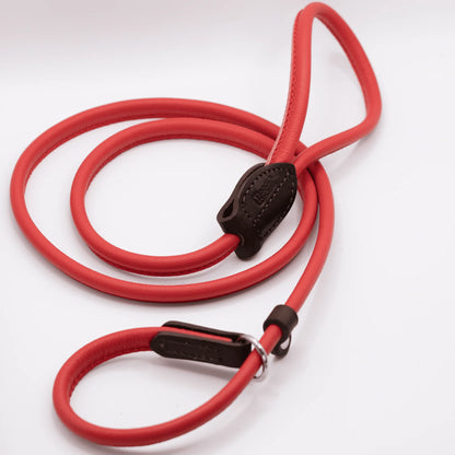 Rolled Soft Leather Slip Lead