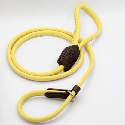 Rolled Soft Leather Slip Lead