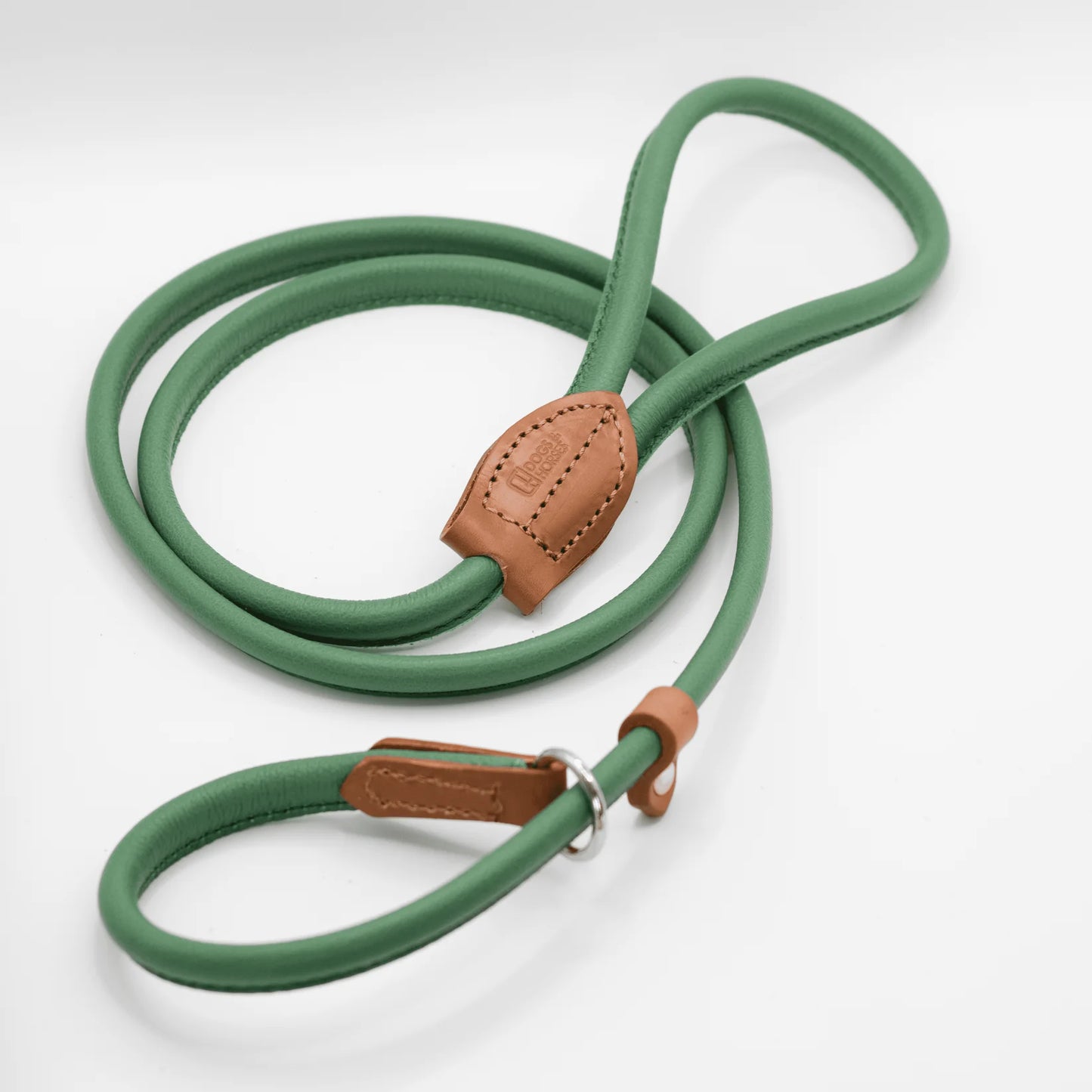 Rolled Soft Leather Slip Lead