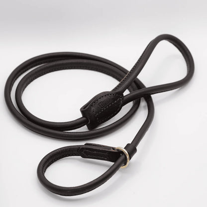 Rolled Soft Leather Slip Lead