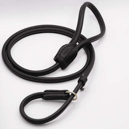 Rolled Soft Leather Slip Lead