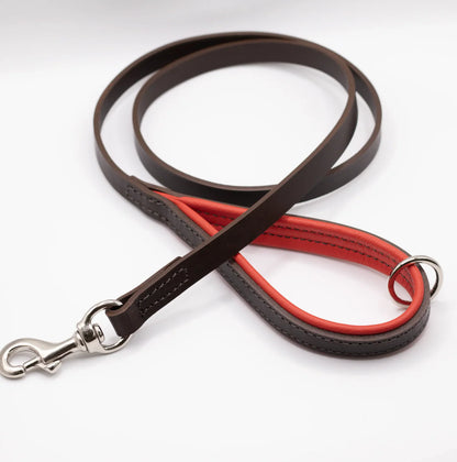 Padded Leather Dog Lead