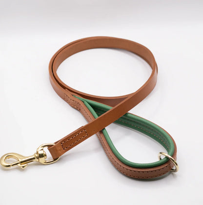 Padded Leather Dog Lead