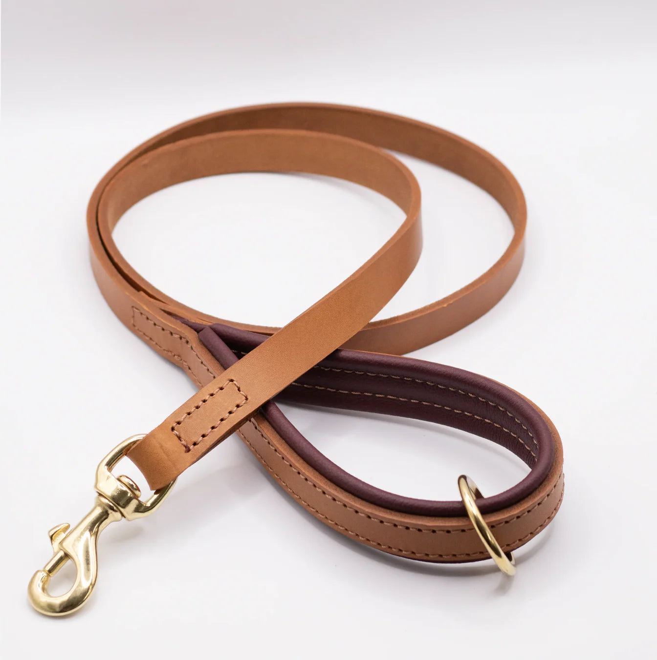 Padded Leather Dog Lead