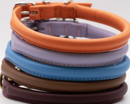Rolled Soft Leather Collar
