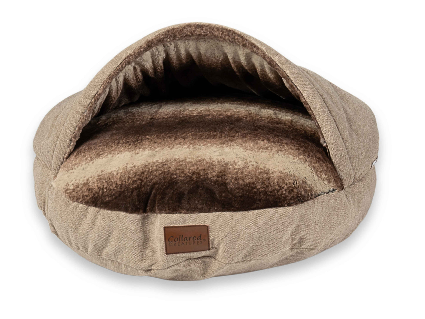 Luxury Dog Cave Bed with Removable Firm hood