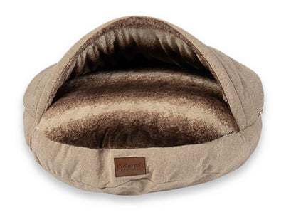 Luxury Dog Cave Bed with Removable Firm hood