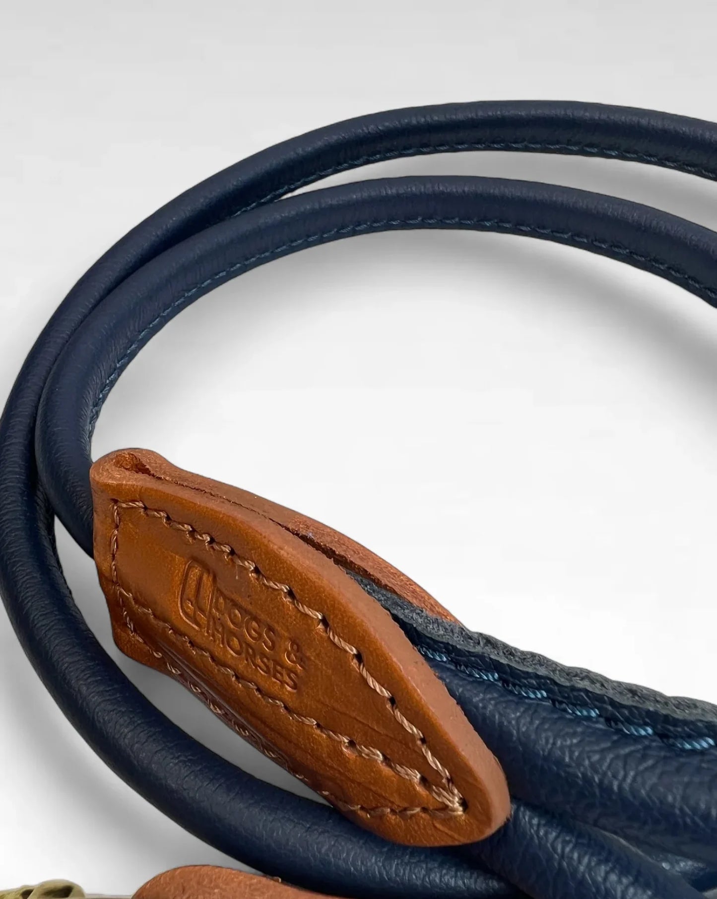 Rolled Soft Leather Slip Lead