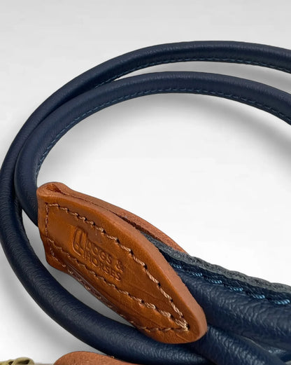 Rolled Soft Leather Slip Lead
