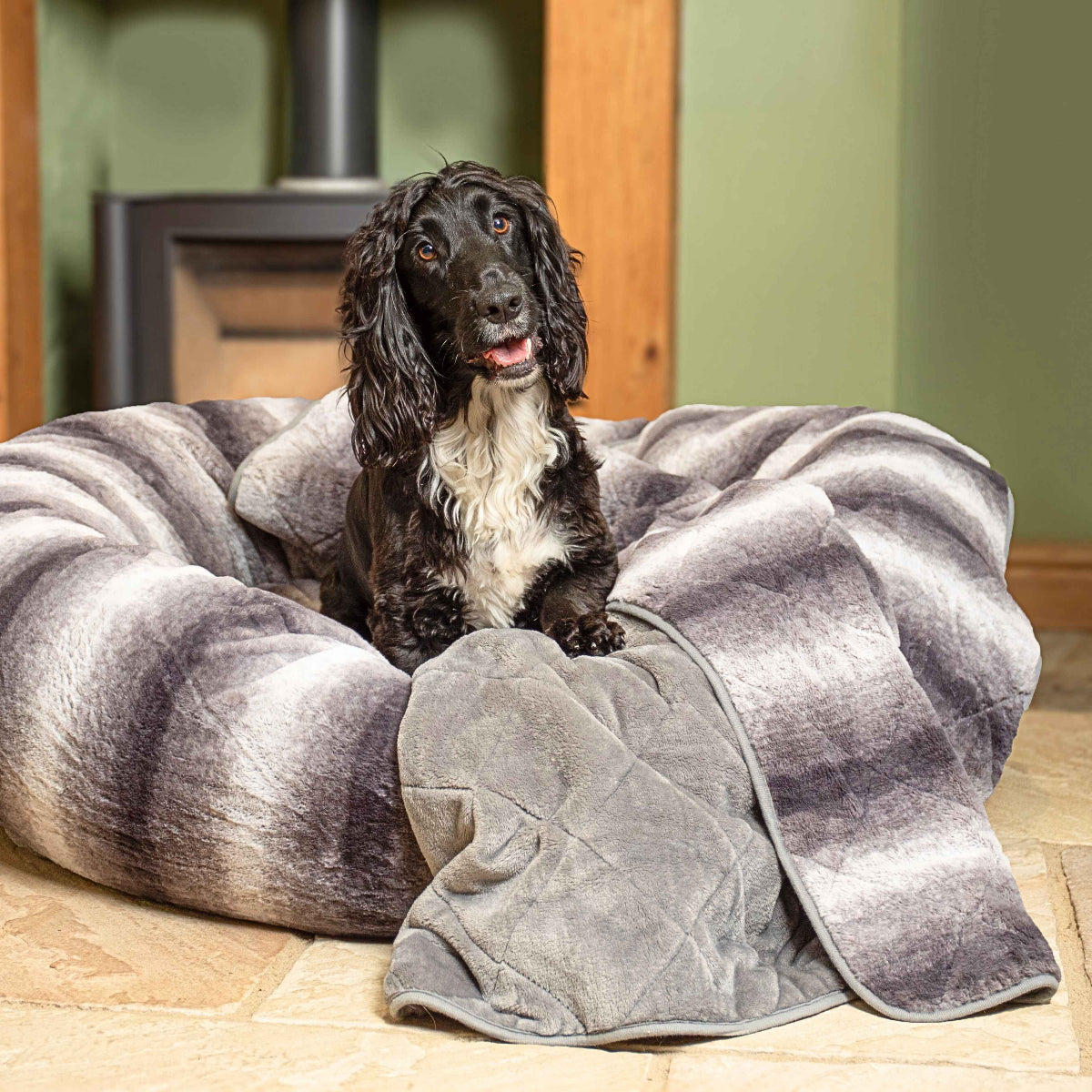 Luxury Dog Blanket | Quilted Faux Fur Sofa Throw
