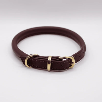 Rolled Soft Leather Collar