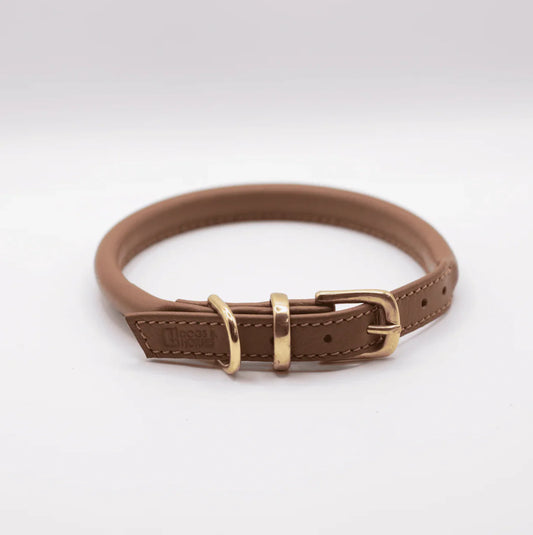 Rolled Soft Leather Collar